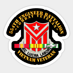 554th Engineer Battalion w VN SVC Sticker